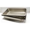 LOT OF 3 FULL SIZE STAINLESS STEEL FOOD INSERTS