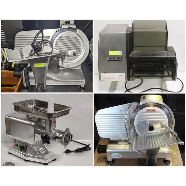 FEATURED LOTS: MEAT SLICERS, GRINDERS & TENDERIZER