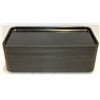Image 1 : STACK OF 25 CAMBRO MARKET TRAYS 18" X 8.75" X 1"