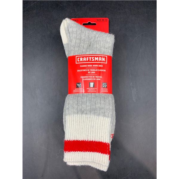 Craftsman Classic Wool Work Socks (Size 10-13)