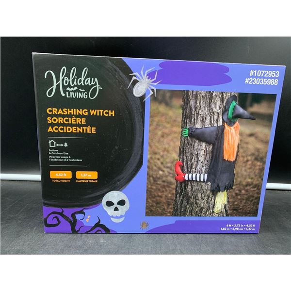 Holiday Living Crashing Witch