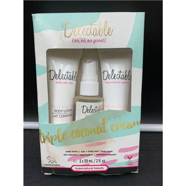 Delectable Triple Coconut Cream Beauty Products (3 x 59ml)