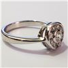 Image 2 : Silver Cubic Zirconia Ring (~Size 7)(Ring is resizable for $40) (~length 0inches) (~weight 3g), Sugg