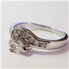 Image 2 : Silver Cubic Zirconia Ring (~Size 8)(Ring is resizable for $40) (~length 0inches) (~weight 3.09g), S