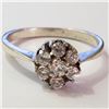 Image 1 : Silver Cubic Zirconia Ring (~Size 7.5)(Ring is resizable for $40) (~length 0inches), Suggested Retai
