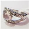 Image 3 : Silver Rose Quartz Ring (~Size 7)(Ring is resizable for $40) (~length 0inches) (~weight 4.3g), Sugge