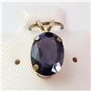 Image 1 : 14K Yellow Gold Iolite Pendant (~Size 0) (~length 0inches), Suggested Retail Value $240 (Estimated S
