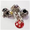 Image 1 : Silver Pack Of 4 Pandora Beads (~Size 0) (~length 0inches) (~weight 13.3g), Suggested Retail Value $