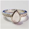 Image 1 : Silver Rose Quartz Ring (~Size 8)(Ring is resizable for $40) (~length 0inches) (~weight 4.52g), Sugg