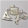Image 1 : Silver Pack Of 4 Pendant (~Size 0) (~length 0inches) (~weight 6.6g), Suggested Retail Value $140