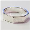 Image 1 : Silver Ring (~Size 9)(Ring is resizable for $40) (~length 0inches) (~weight 4.69g), Suggested Retail