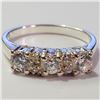 Image 1 : Silver Cubic Zirconia Ring (~Size 8)(Ring is resizable for $40) (~length 0inches) (~weight 3.12g), S