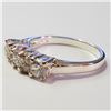 Image 3 : Silver Cubic Zirconia Ring (~Size 8)(Ring is resizable for $40) (~length 0inches) (~weight 3.12g), S
