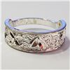 Image 1 : Silver Ring (~Size 8)(Ring is resizable for $40) (~length 0inches) (~weight 3g), Suggested Retail Va