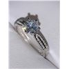 Image 2 : Ladies Silver .925 Rhodium Plated round Cut Moissanite 1.16 Carat Solitaire Ring Appraised $990.00