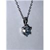 Image 2 : Sterling Silver .925 Stamped Brilliant Cut Moissanite Solitaire 1.0 Carat Solitaire Pendant & Chain 