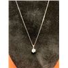 Image 3 : Sterling Silver .925 Stamped Brilliant Cut Moissanite Solitaire 1.0 Carat Solitaire Pendant & Chain 