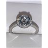 Image 1 : Ladies Stamped .925 Silver Rhodium Plated 2.0 Carat round Cut Solitaire Engagement ring Appraised $2
