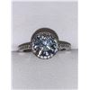 Image 3 : Ladies Stamped .925 Silver Rhodium Plated 2.0 Carat round Cut Solitaire Engagement ring Appraised $2