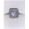 Image 2 : Ladies Multi Stone Cluster Top Dress Ring .925 Silver Size 7