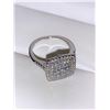 Image 3 : Ladies Multi Stone Cluster Top Dress Ring .925 Silver Size 7
