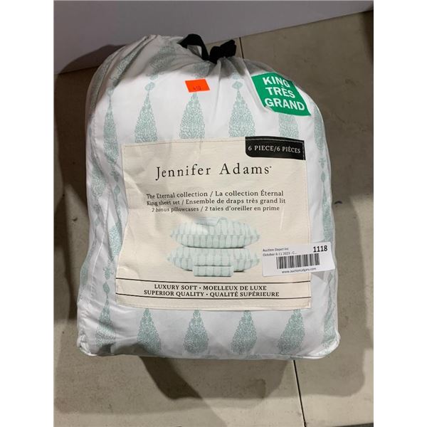 Jennifer Adams King Size Luxury Soft Sheet Set