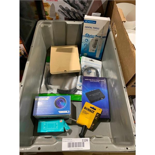 Bin Lot of Assorted Electronics - Bin Included