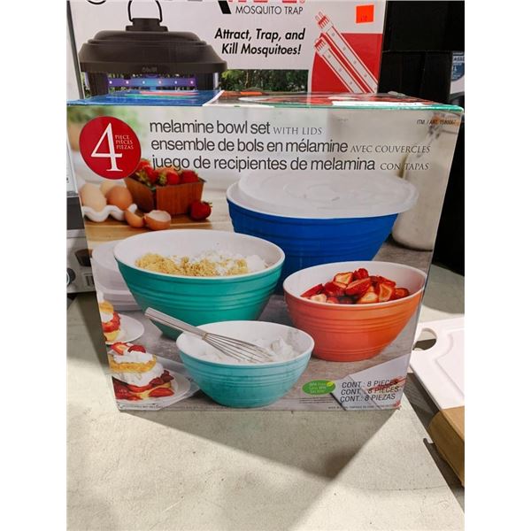 melamine bowl set with lids