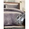 Image 3 : Chelsea Park Queen Size Soft Velvet 3 Piece Quilt Set