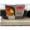 Image 3 : Rubbermaid Take Along Meal Prep Containers - Lot of 4 x 5 Containers