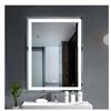 Image 1 : NeuType 40-in W x 32-in H LED Lighted Vanity Mirror in SIlver