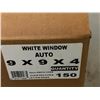 Image 2 : Lot of 150 - White Window Pastry Boxes 9x9x4"