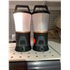 Image 3 : Lot of 2 Battery Operated Mini Lanterns with Clip Hangar on top