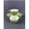 Image 1 : Set Of 4 Avocado Green Vintage Coffee Cups