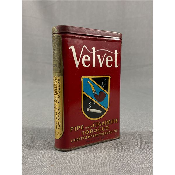 Vintage Velvet Tobacco Pocket Tin