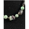 Image 2 : Vintage Art Glass Beads Choker Necklace, Original Patina, Marked Japan, 13-15" L