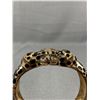 Image 2 : Vintage Enamel Black Panther Hinged Bangle, Original Patina