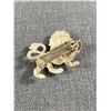 Image 2 : Vintage Sterling Silver (Tested) Lions Brooch