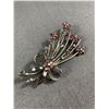 Image 2 : 3 Very Old  Rhinestone Brooches, All Original Patina