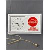 Image 1 : Vintage Coca - Cola Electric Clock. Approx. 20" x 12"