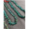 Image 2 : 4 Turquoise & Semi Precious Necklaces, 1 Matching Earring Set