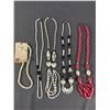Image 1 : 4 Mother Of Pearl, Pink Coral & Mother Of Pearl Choker Set