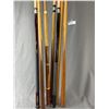 Image 2 : Lot Of 7  Wood Pool Cues. Some Tips Need Replacing