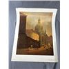 Image 2 : Lot of 2 Beautiful Art Prints by Eduard Gaertner The Spittlemarket Square & Church in Dresden