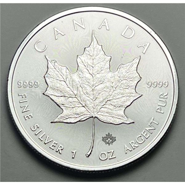 2021 Canada $5 Maple Leaf 1 ozt .9999 Silver
