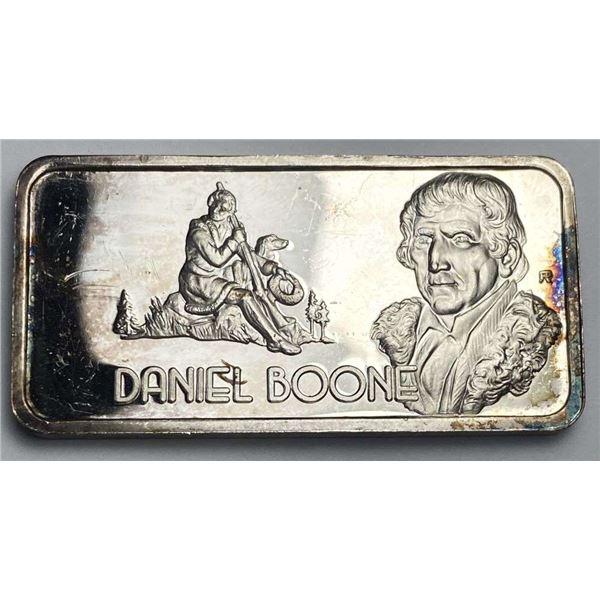 Our Greatest Americans "Daniel Boone" 1 ozt .999 Silver Bar