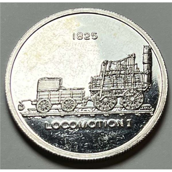 1825 Locomotion I The International World Trade Unit Proof 1 ozt .999 Silver