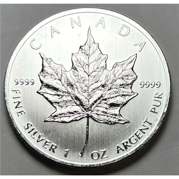 2013 Canada $5 Maple Leaf 1 ozt .9999 Silver