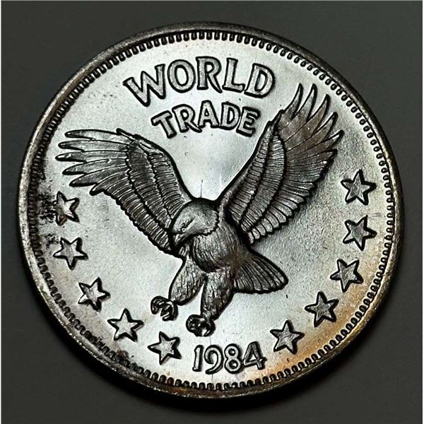 1984 World Trade Eagle One World Trade Unit 1 ozt .999 Silver