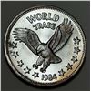 Image 1 : 1984 World Trade Eagle One World Trade Unit 1 ozt .999 Silver